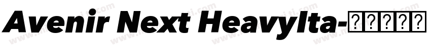 Avenir Next HeavyIta字体转换